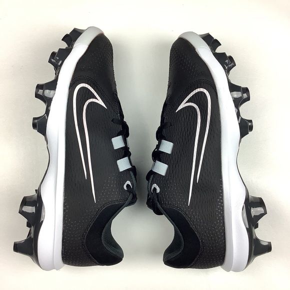 Nike HyperDiamond 4 Softball Cleats Shoes Black White Toe Drag Women's 9 - Picture 4 of 10
